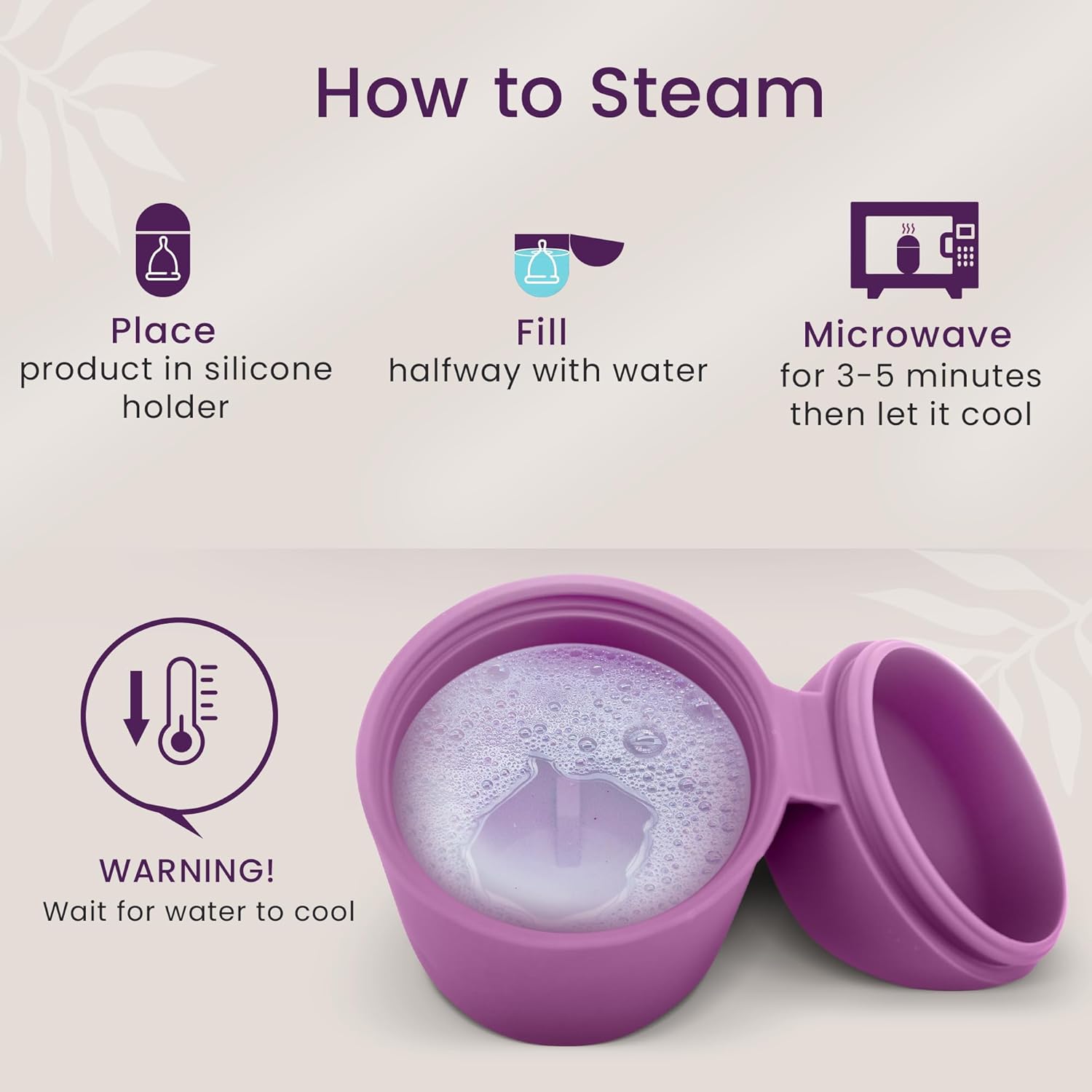 EcoBlossom Reusable Menstrual Cup and Case - The Most Reliable Medical Grade Silicone Period Cups - Comfortably use for 12 Hours (Small/Large (Pack of 2), Gray Cup & Case) - Image 5
