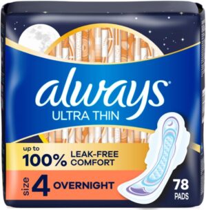 Always Ultra Thin Overnight Pads wi...