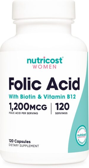 Nutricost Folic Acid for Women (Vit...