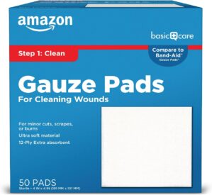 Amazon Basic Care Gauze Pads, 4...