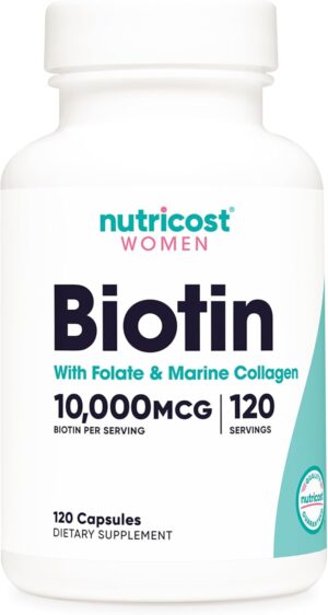 Nutricost Biotin for Women 10,000mc...
