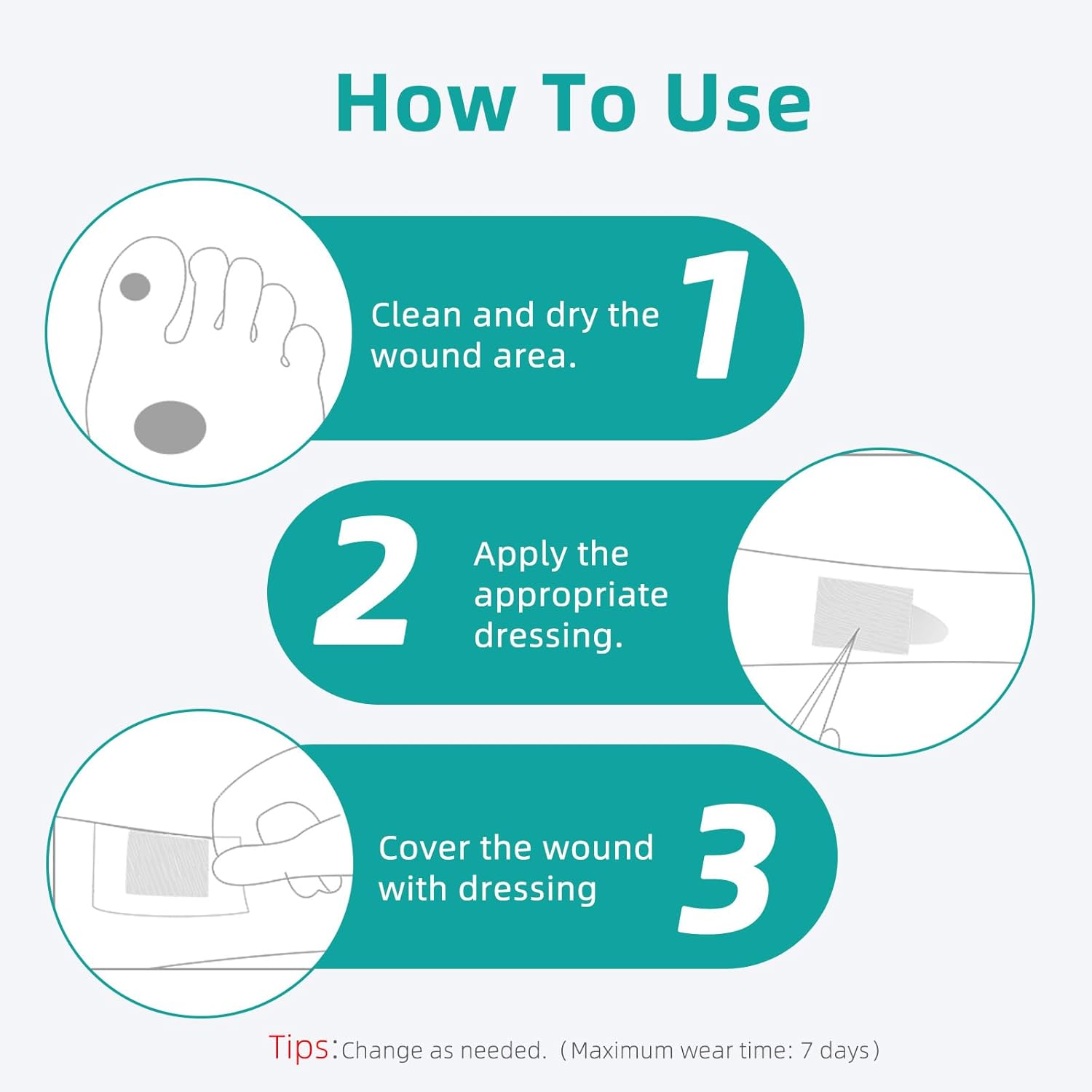Dimora Upgrade Silver Calcium Alginate Wound Dressing -Antibacterial Non Stick Gauze for Wounds Care, Highly Absorbent Sterile Bandage Pads with Ag, 2'' x 2'' Patches 12 Packs Individual - Image 7