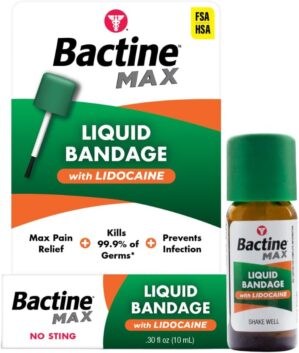 Bactine MAX Liquid Bandage with Lid...
