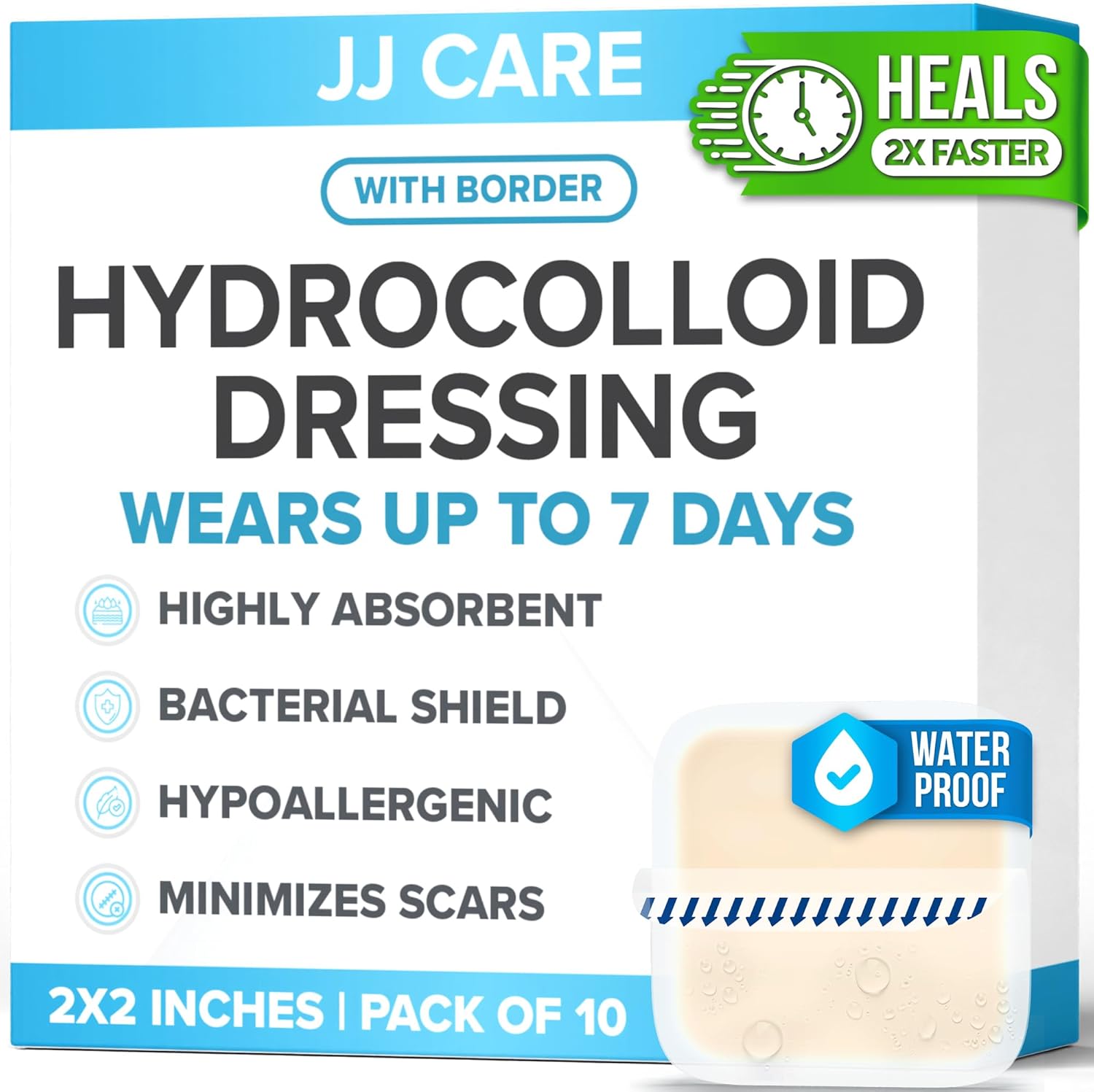 JJ CARE Hydrocolloid Dressing 2...