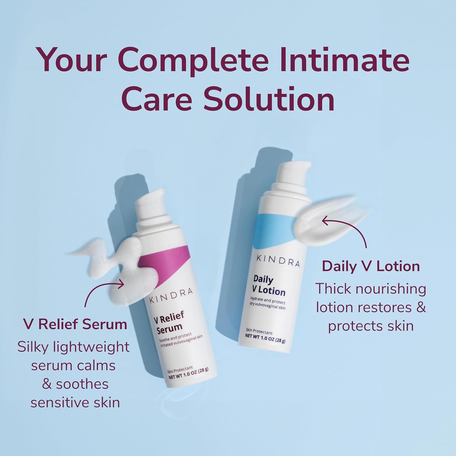 Kindra Daily V Vaginal Moisturizer Lotion - OBGYN Recommended for Dryness & Itch, with Hyaluronic Acid, Prevents Infection & Odor - Estrogen-Free Cream, pH-Balanced Feminine Care - 60 Applications - Image 8