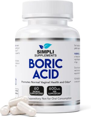 Simpli Supplements Boric Acid Suppo...