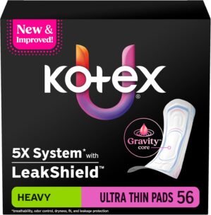 Kotex Ultra Thin Pads, Heavy Absorb...