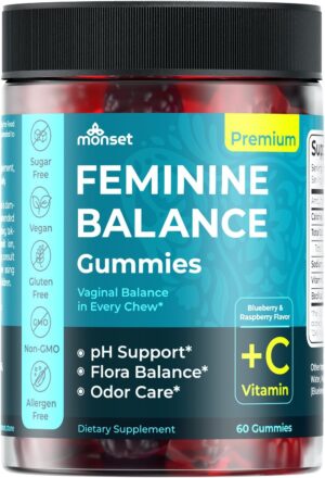 MONSET Feminine Balance Gummies for...