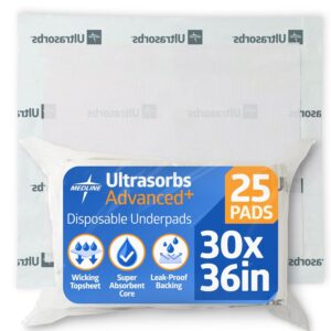 Medline Ultrasorbs Drypads, 30̸...