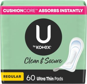 U by Kotex Ultra Thin Pads, Clean &...