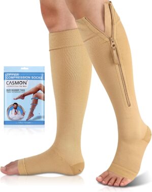 CASMON 15-20mmHg Zipper Compression...