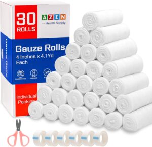 AZEN 30 Pack Gauze Rolls Bandages, ...