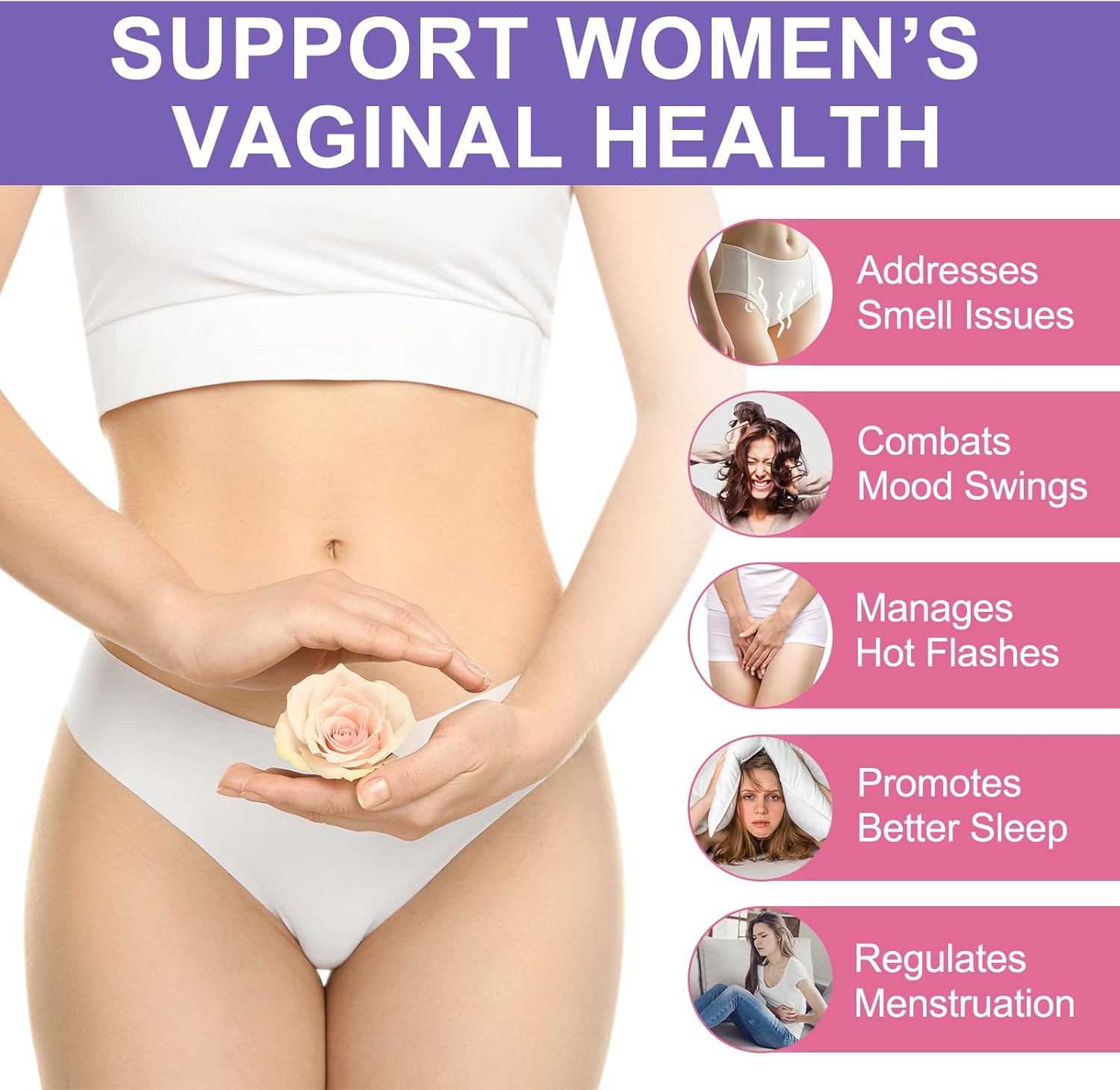 Premium Feminine Balance Gummies,Vital Vaginal Probiotics Source Feminine Gummies,Pineapple Flavor for Women ph,for Women of All Ages - Probiotics for Digestion, Gut Health, Immune Support - Image 3
