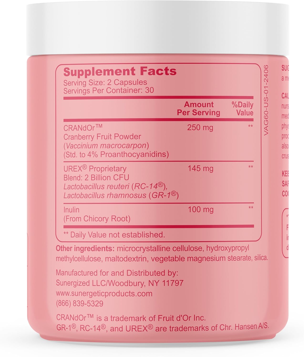 Premium Vaginal Probiotics for Women – Clinically Studied Lactobacillus Vaginal Probiotic with Prebiotic & Cranberry to Balance PH, Reduce Odor, Urinary Tract Support & Feminine Health – 60 Capsules - Image 8