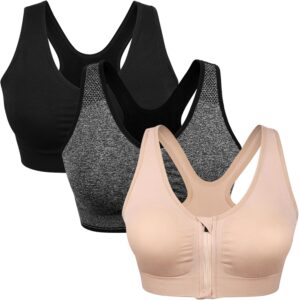 Women’s Zip Front Sports Bra ...