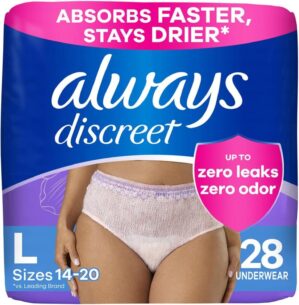 Always Discreet Adult Diapers for W...