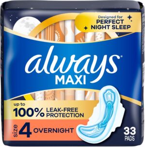 Always Maxi Overnight Pads with Win...