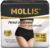 MOLLIS Disposable Period Underwear for Women, Postpartum Panties, Maternity Knickers Heavy Flow Leak Proof, Black, Small/Medium, 16 Count