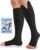 CASMON 15-20mmHg Zipper Compression Socks for Women and Men, Knee High Compression Stockings, Medical Open Toe Support Socks for Varicose Veins, Post-surgery, Swelling, Nurses, Pregnancy (1 Pair)