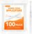 100 PACK Disposable Vaginal Suppository Applicator for Women, Fits Most Lubricants Creams Gels Pills Tablet Suppositories, Threaded End, Soft & Small Tip, with Dosage Markings, Individually Wrapped