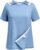 Deyeek Post Shoulder Surgery Shirts for Women Tear Away Side Snap Chemo Port Shirts Short Sleeve Adaptive Clothing
