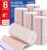 AZEN Premium 6 Pack Elastic Bandage Wrap 4 Inch, Compression Wrap Bandage for Legs, Lymphedema Wraps for Legs, Ankle, Knee, Tummy, Body, Latex-Free