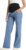 V VOCNI Women’s Maternity Jeans Straight Leg Stretchy Pregnancy Jeans Wide Leg Denim Work Pants