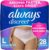 Always Discreet Adult Diapers for Women, Incontinence Underwear, Postpartum Essentials, Disposable Briefs, Max Absorbency, Bladder Leak Protection, Large, 28ct